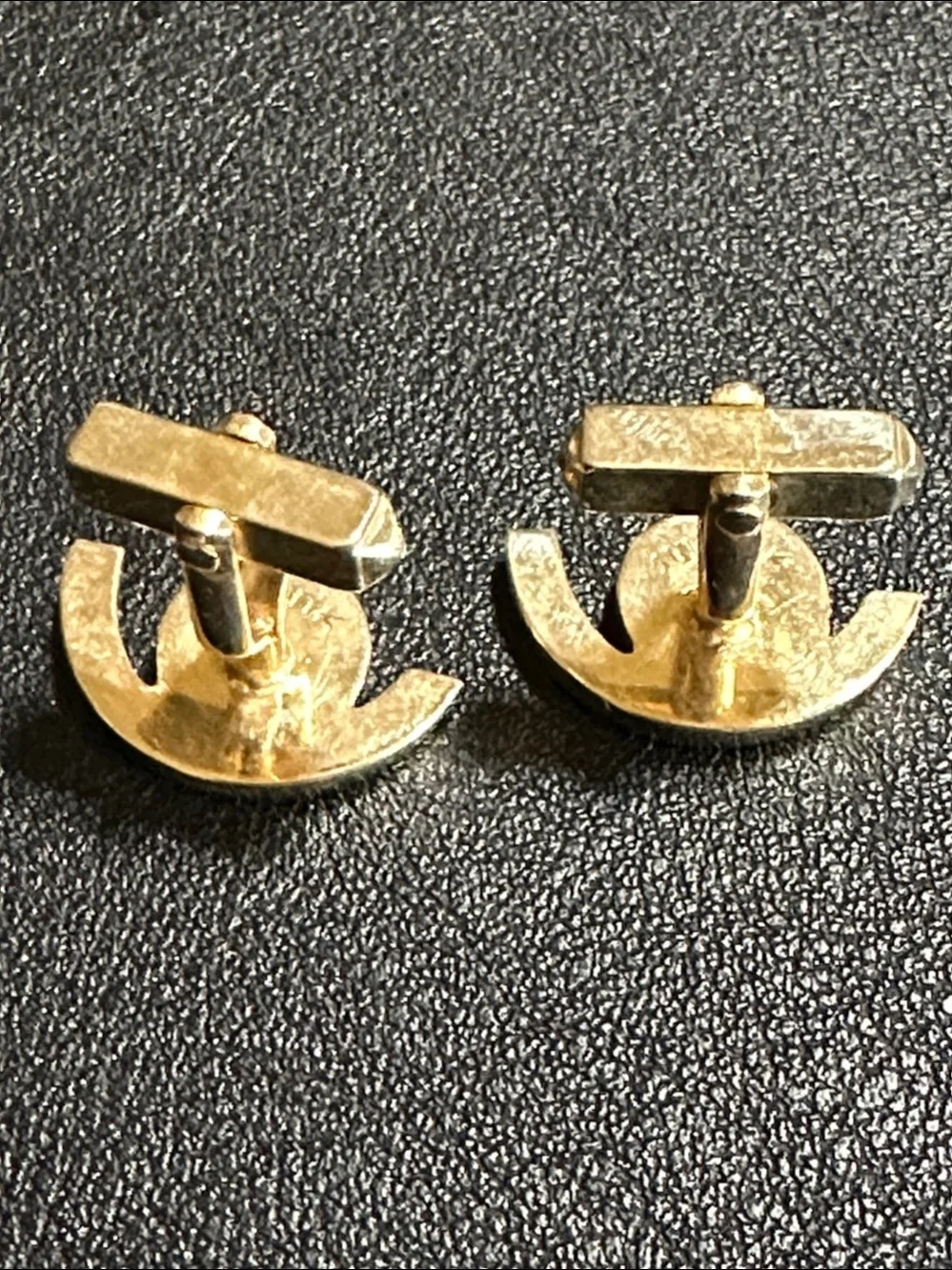 SWANK Gold Tone Cuff Links